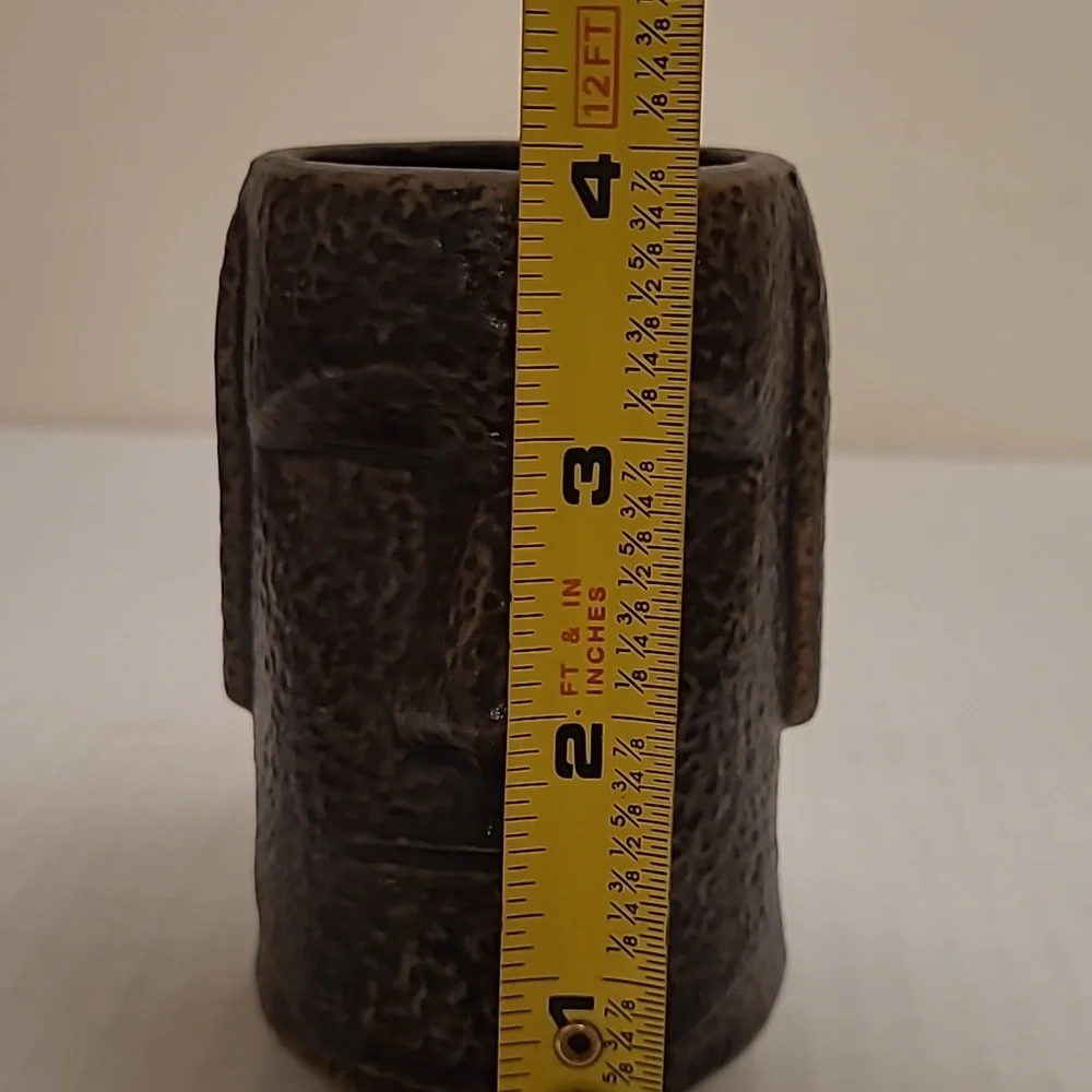 Easter Island Pottery Head Planter / Vase